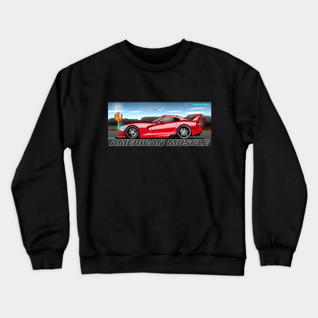 Dodge Viper Crewneck Sweatshirt by Gearhead Therapy